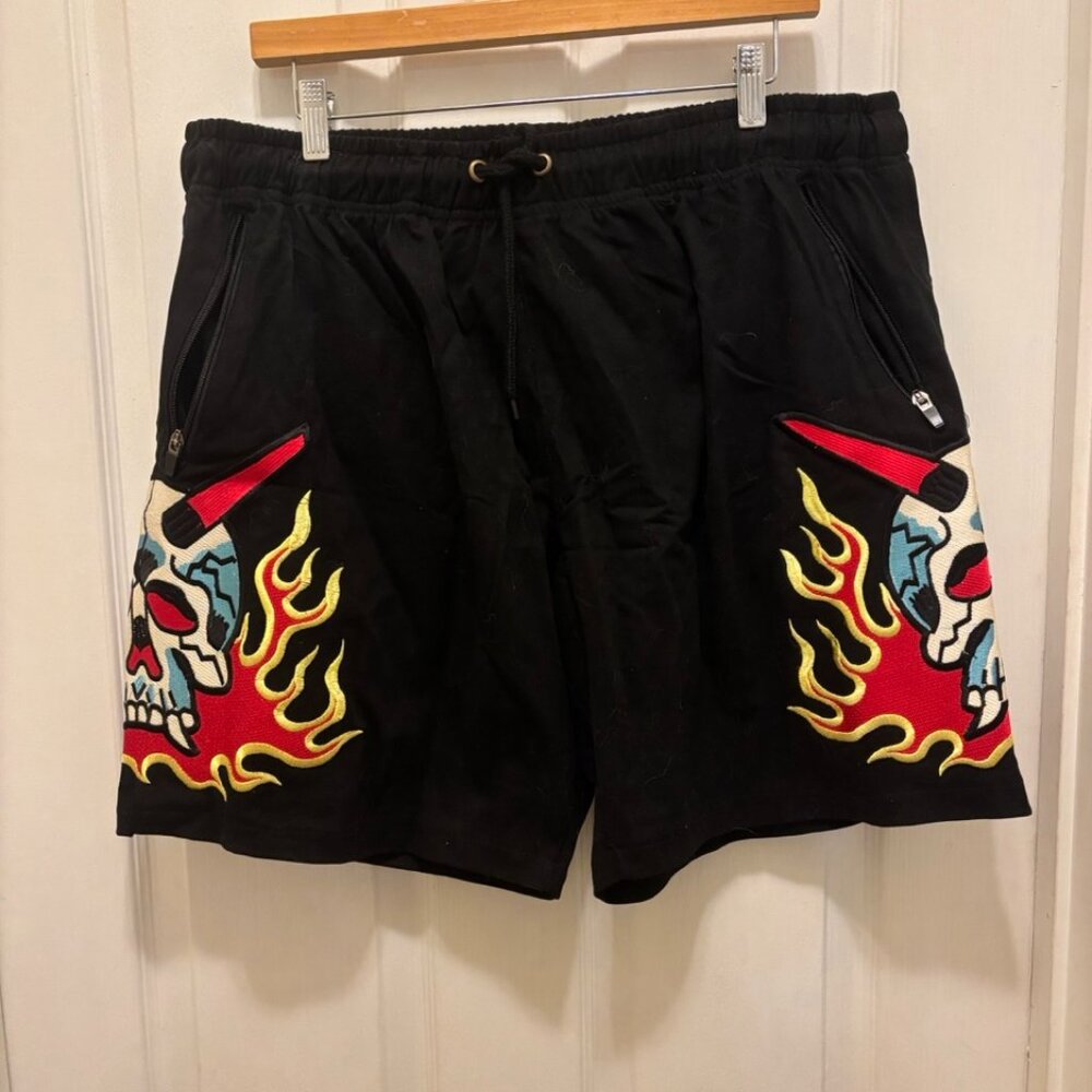 Fire Skull Shorts